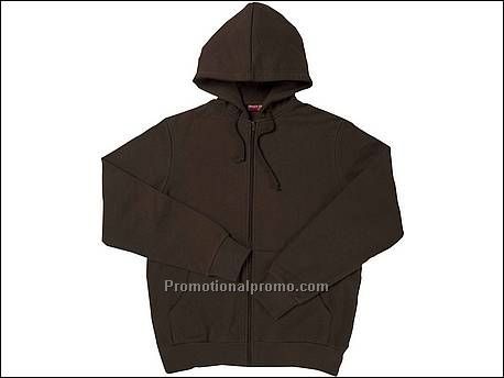 Hanes Men's Sweater Beefy Hooded Jacket, Brown