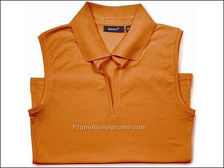 Hanes Polo BeauTy Sleeveless, Orange Peel