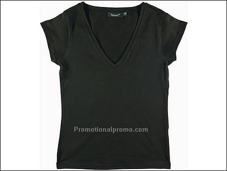 Hanes T-shirt V-neck BeauTy, Black