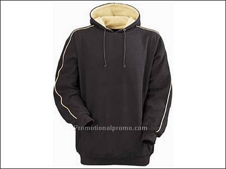 Hooded sweater. 1x1 rib gebreide manc...