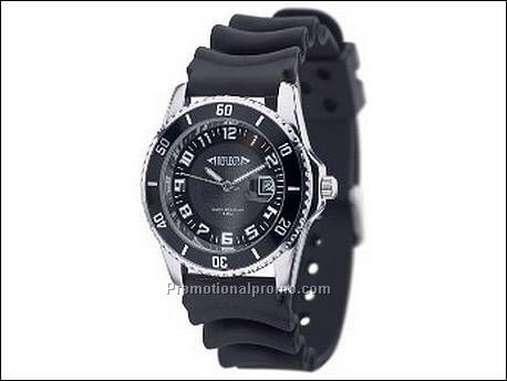 Horloge met metalen kast in...