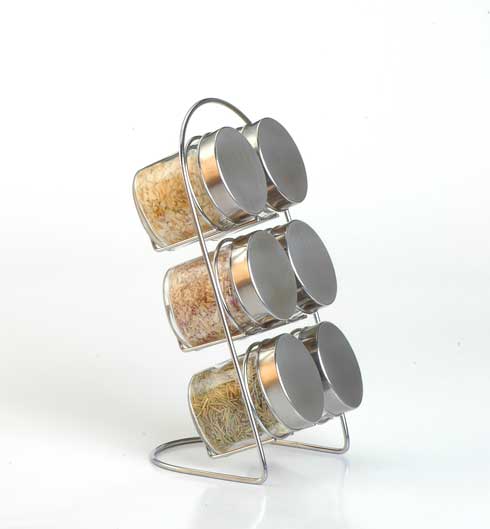 cruet set with metal stand
  
   
     
    