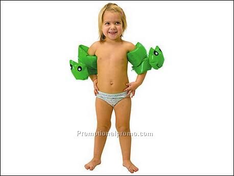 Inflatable armbands frog shiny PVC