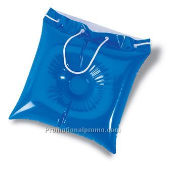 Inflatable beach pillow bag