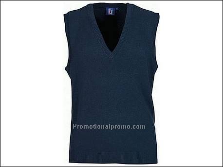 Iron v-neck spencer. PGA rubber badge...