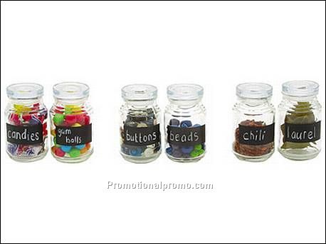 Jar set mini Chalk Talk glass