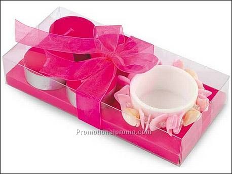 Kaarsenset in kadoverpakking