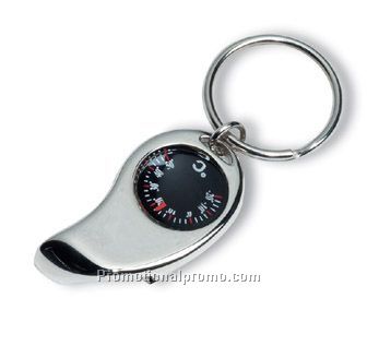 Key holder with thermometer