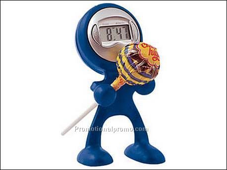 Klok in de vorm van een mannetje...