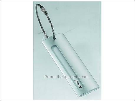 Kofferlabel met kabel, aluminium...