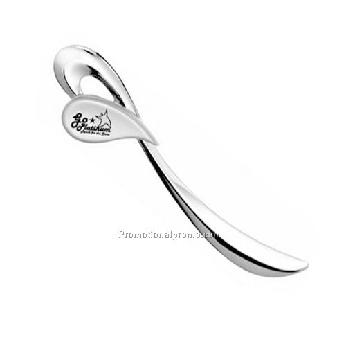 Letter Opener - Chrome Two Tone Flame Art Metal, 5.75" x 1.5"