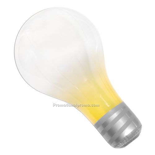 Light Bulb - Inflatable Idea Bulb, Inflated: 21" H x 11" D (top) x 5" D (base)