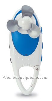 Mini fan with FM scan radio