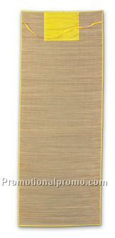 Natural straw beach mat