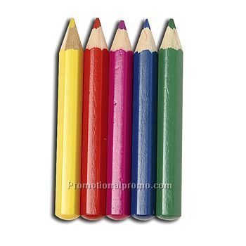 Pack Of 5 Half Length Colouring Pencils