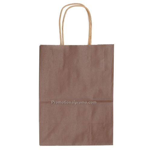Paper Bags - Tinted Kraft Shopping Bags, 19.25