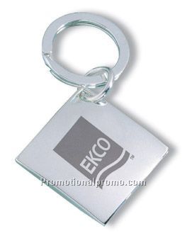 Rhombus silver key ring