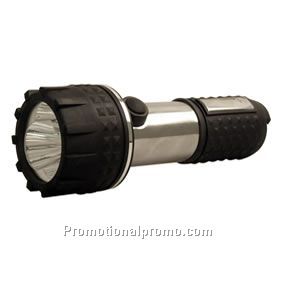 SILVER METAL&BLACK RUBBER TORCH
