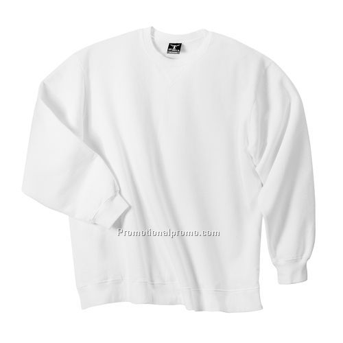 Sweatshirt - Hanes® Beefy No-Shrink Fleece Crew, White 50/50