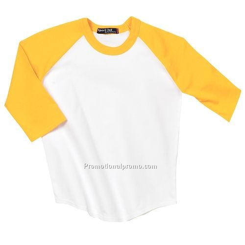 T - Shirt - Sport-Tek Youth Colorblock Raglan Jersey, 100% Cotton