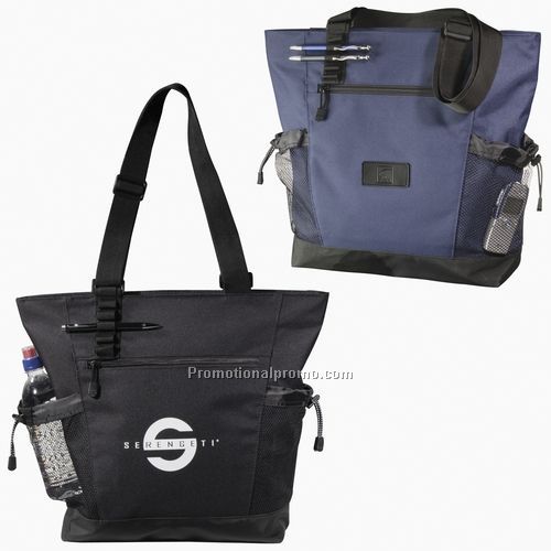 Tote - Urban Passage Zippered Travel Tote, 600D PC, 15" x 5"