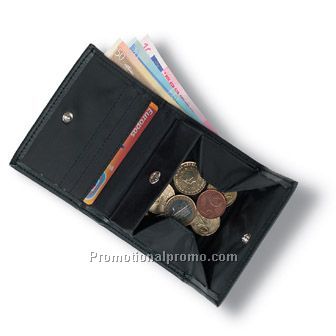 Wallet with coin pocket