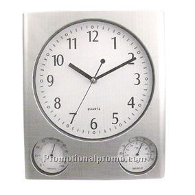 Weather station wall clock