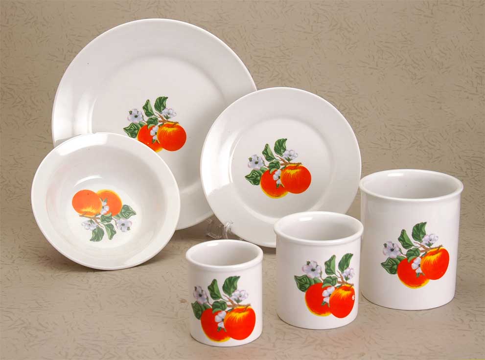 dinner set with decal
  
   
     
    