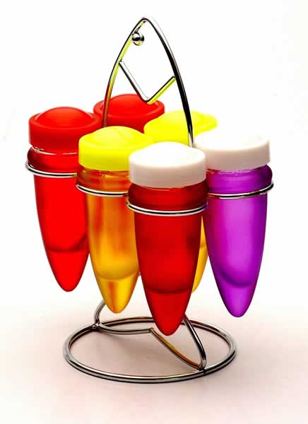 salt and pepper set with metal stand
  
   
     
    