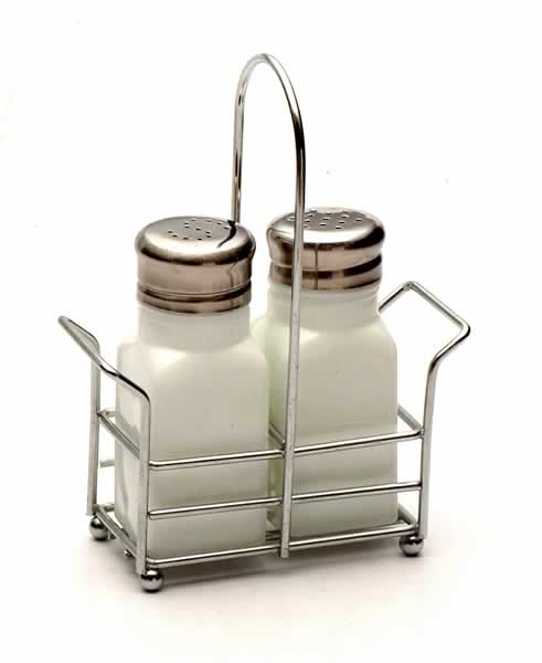 salt and pepper set with metal stand
  
   
     
    