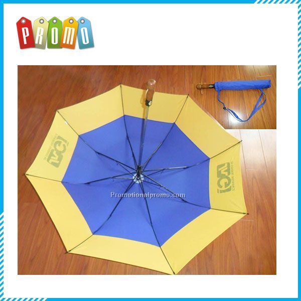 2 folded golf umbrella