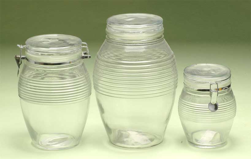 storage jar set with clip
  
   
     
    