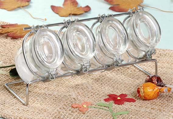 cruet set with metal stand
  
   
     
    