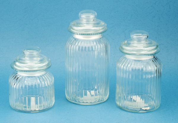 storage jar set with glass lid 
  
   
     
    