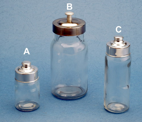 Cruet set with metal lid
  
   
     
    
