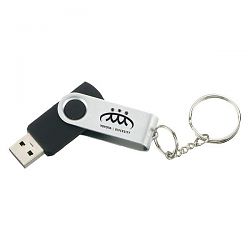 Swivel USB Flash Drive UB-1629BK