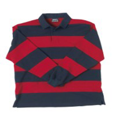 Striped Panel Rugby Top