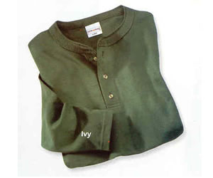 Henley Cotton Deluxe Long Sleeve