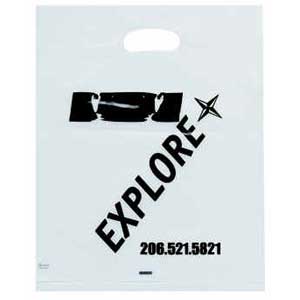 Frosted Plastic Bags - Medium - Colors