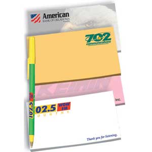 Promotional Imprinted Notepads - Adhesive Notepad 5"x 3" - 25 Sheets