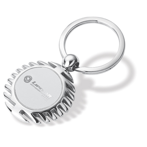 Round Silver Keychain