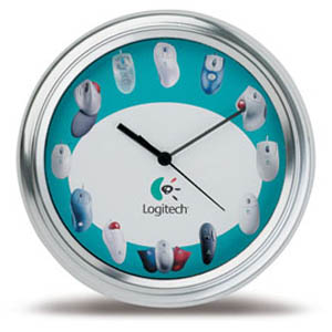 Sterling Metal Wall Clock