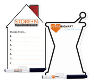 Dry Erase Magnet - Stock Shape - with marker and clip