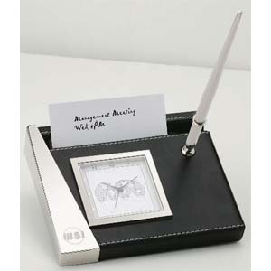CERNIERA II Clock/Pen Stand/Card Holder