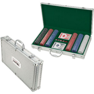 GIOCO 300 Ceramic Poker 300 pc set in Metal carry case