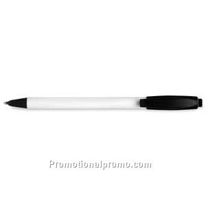 Paper Mate Sport Retractable White Barrel/Black Trim, Black Ink Ball Pen