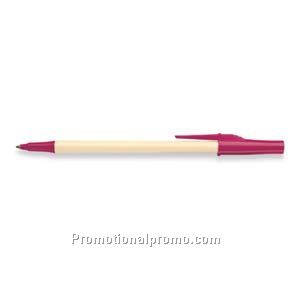 Paper Mate Write Bros Cream Barrel/Magenta Trim, Black Ink