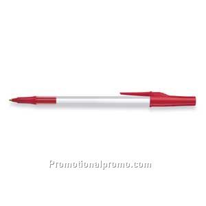 Paper Mate Write Bros Frosted White Barrel/Red Trim, Black Ink
