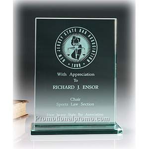 Jade Award with Jade Base - Vertical