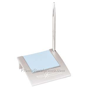Satin-Finish Note Holder with Pen